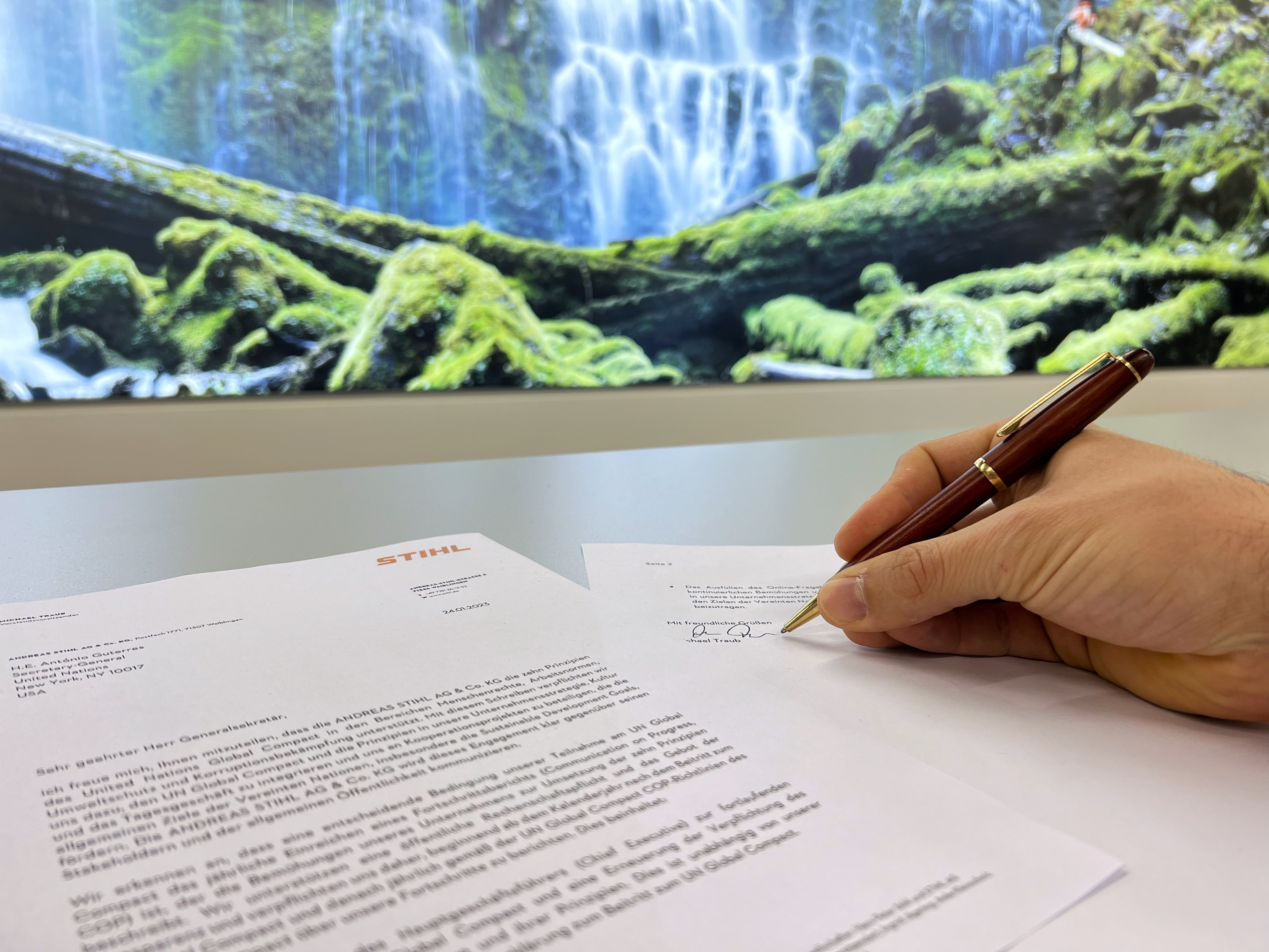 STIHL se adhiere al Pacto Mundial de la ONU 